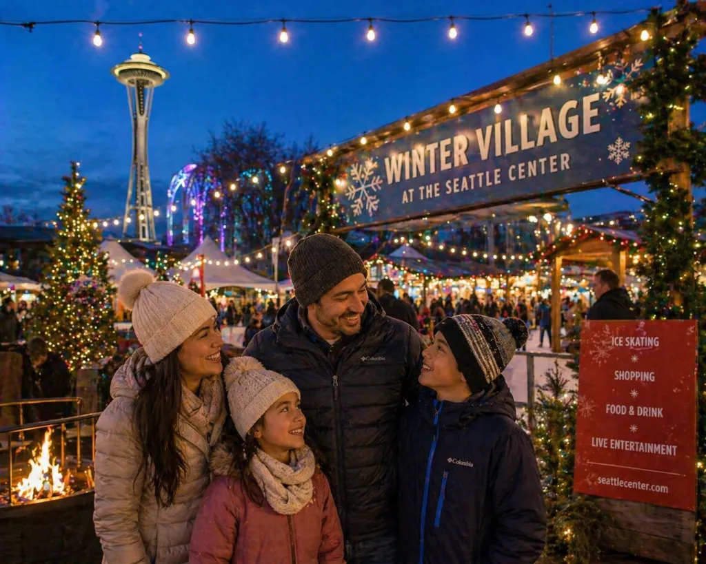 The Winter Village at the Seattle Center