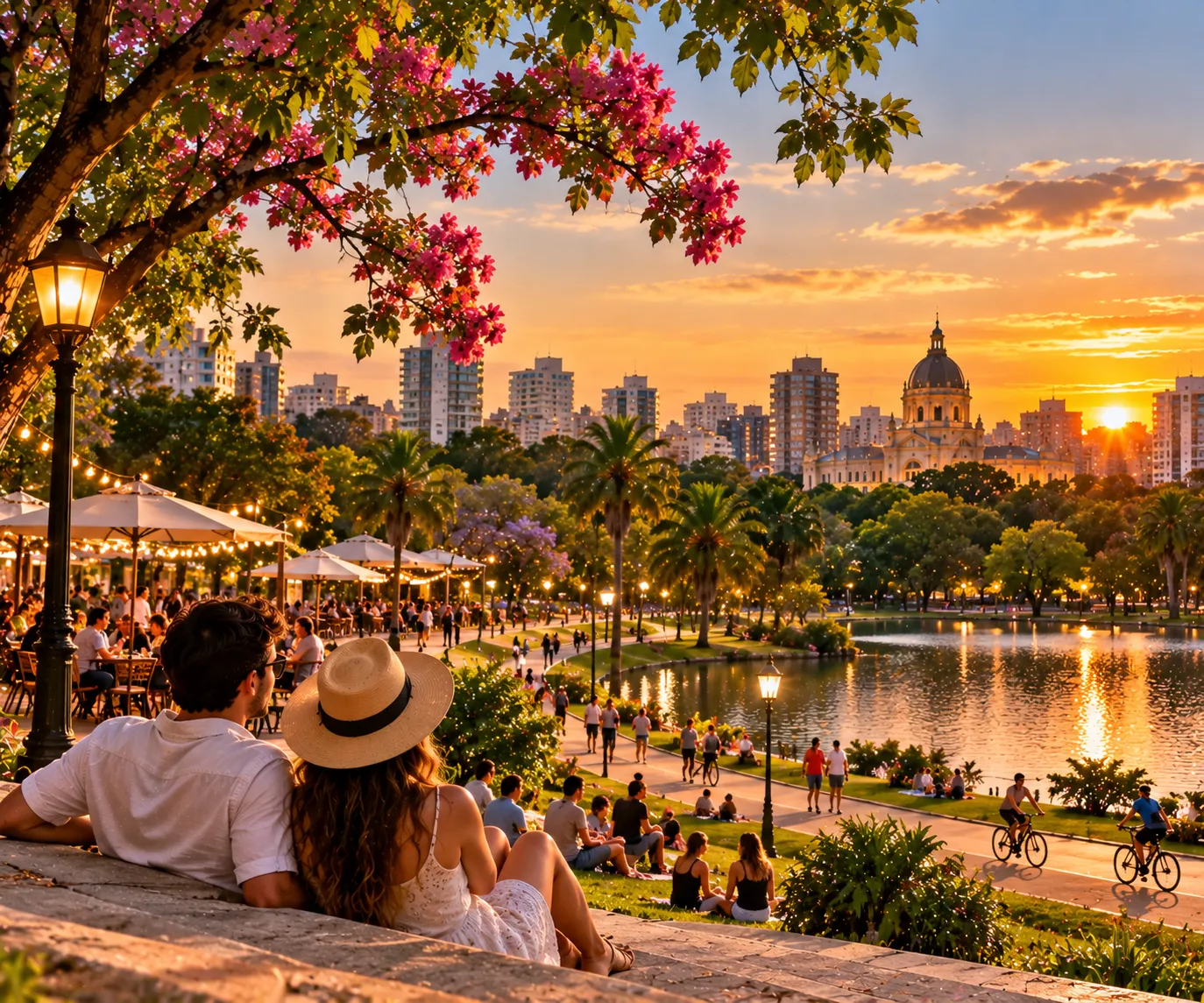 Young travelers enjoy a summer afternoon along the Guaíba while Porto Alegre comes alive with outdoor activities