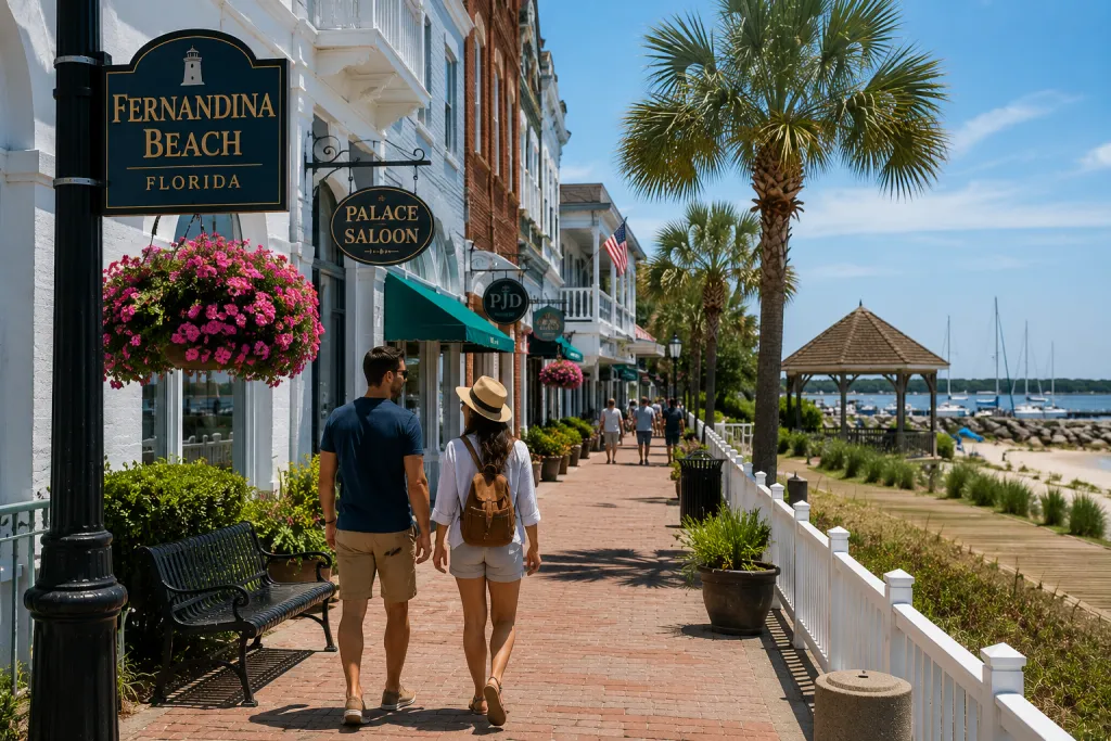 The epicenter of the island is Fernandina Beach