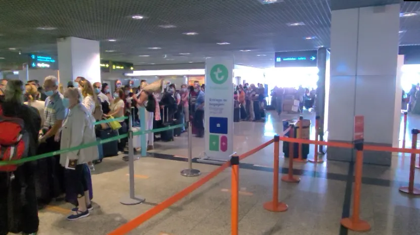 Madeira Airport can be busy at peak season.